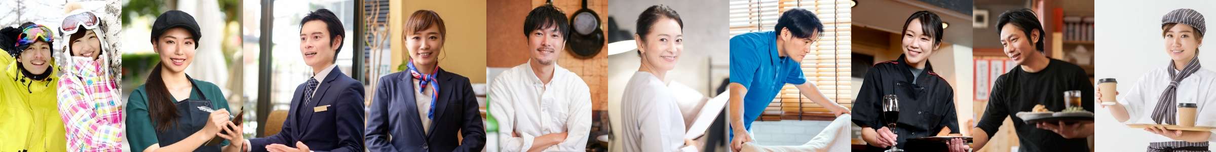 カップルでスノーボードに レストランスタッフ ホテルのフロントの仕事 ホテルの受付スタッフ 調理スタッフ 客室チェッカーの仕事 客室清掃中のスタッフ レストランホールのスタッフ 居酒屋のホールスタッフ カフェ従業員